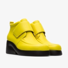 Camper Kaah Ankle Boots Yellow - Womens Singapore AQMBFZ-054